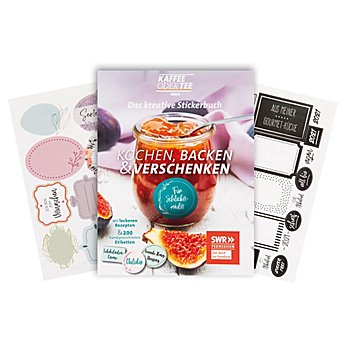 Buch 'Das kreative Stickerbuch – Kochen, Backen & Verschenken'