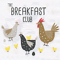 Papierservietten "Breakfast Club", 33 x 33 cm, 20 Stück