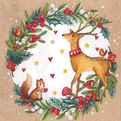 Papierservietten "Waldtiere" | 33 x cm | 20 Stück | Bastelbedarf | buttinette