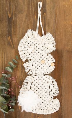 buttinette Kit macramé petit lapin, 20 x 52 cm