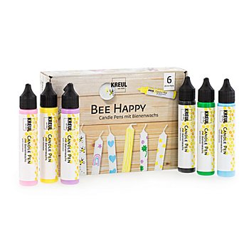 Kreul 'Bee Happy' Candle Pens, 6x 29 ml