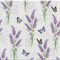 Servietten "Lavendel/Schmetterling", 33 x 33 cm, 20 Stück