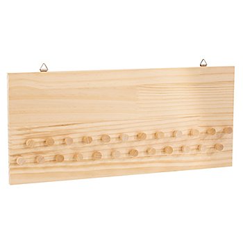 Calendrier de l'Avent en bois avec 24 crochets, 45 x 20 cm 