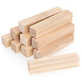 Blocs en bois, carrés, 10 pièces