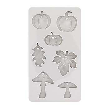 Moule en silicone « automne », citrouille, champignon, feuille