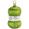 Boule de Noël « pelote de laine », vert pomme, 11 cm
