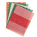 Décopatch-Papier "Weihnachten" , rot-grün, 30 x 40 cm, 5 Blatt