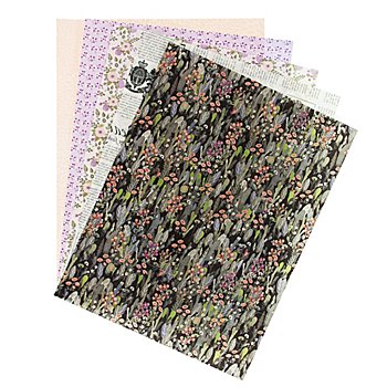 Décopatch-Papier 'Mustermix' , bunt, 30 x 40 cm, 5 Blatt