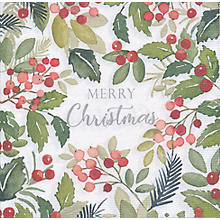 Papierservietten 'weihnachtliche Beeren', 33 x 33 cm, 20 Stück