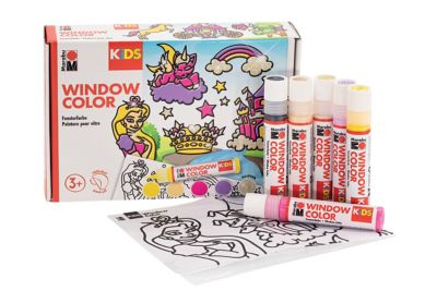 Window Color Coffret peinture pour fenêtre "princesse", 6x 25 ml