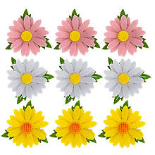 Pièces à disperser 'fleurs', 5 cm, 9 pièces 