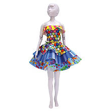 Kit de couture robe de poupée « multicolore »