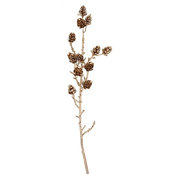 Deko-Zweig mit Zapfen, 50 cm