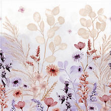 Papierservietten 'Wiesenblumen', 33 x 33 cm, 20 Stück