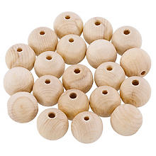 Boules en bois de hêtre, 30 mm Ø, 20 pièces 