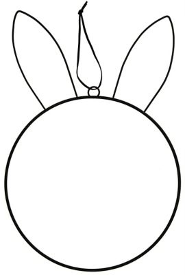 Drahtring 'Hase' 25 cm Ø
