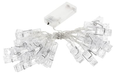 LED Lichterkette mit Klammern