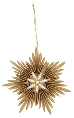 Papierstern, hellbraun, 19,5 cm