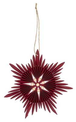 Papierstern, rot, 19,5 cm