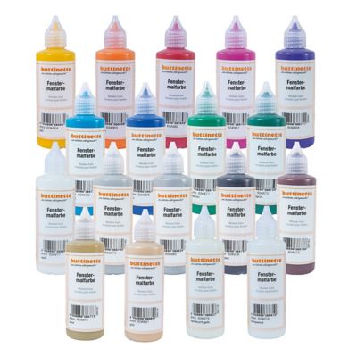 buttinette Fensterfarbe, in verschiedenen Farbtönen, 80 ml