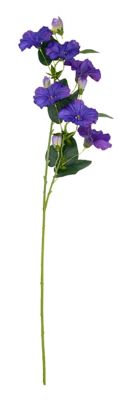 Branche de fleurs d’été, bleu, 76 cm