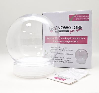Bastel-Set Schneekugel, 9 cm