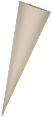 Schultüten-Rohling, grau, 70 cm, 1 Stück