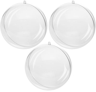 Boules en plastique, 6 cm, 3 pièces