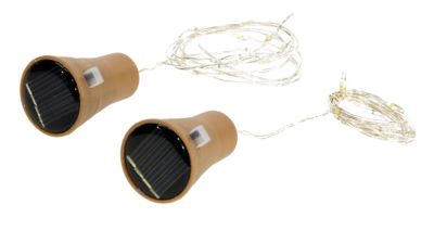 Solar LED-Lichterkette 'Korken', 2 Stück