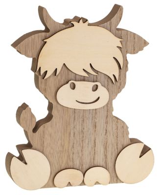 Decobeeld 'Hooglander', 18 cm