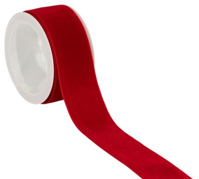Samtband, rot, 40 mm, 5 m