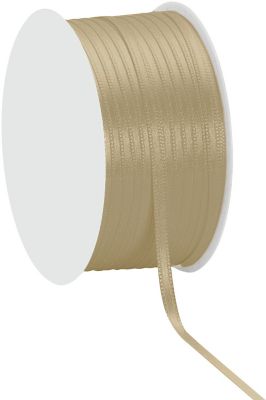 Ruban satin, taupe, 3 mm, 50 m