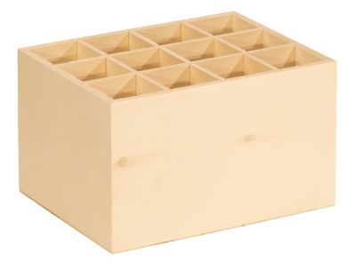 Pennenbak van hout, 18,5 x 14 x 11 cm