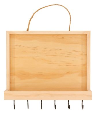 Schlüsselboard aus Holz, 25 x 6 x 20 cm