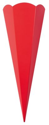 Kartonnen schoolkegel, rood, 68 cm