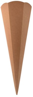 Kartonnen schoolkegel van kraftpapier, bruin, 68 cm