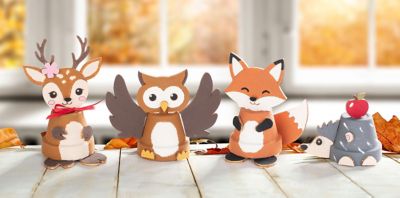 buttinette Kit créatif figurines 'animaux de de la forêt', 4 pcs.