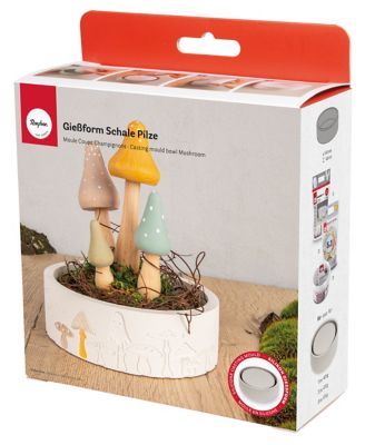 Silikon Giessform Schale 'Pilze'