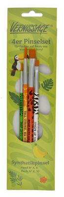 Pinsel-Set Dschungel, 4 Stück