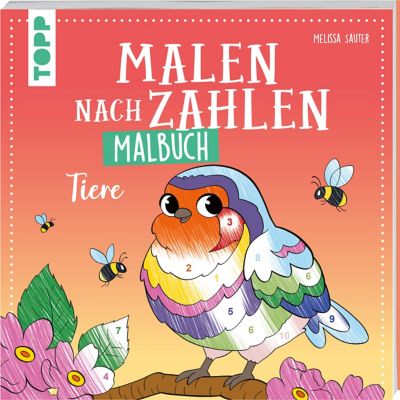 Buch 'Malen nach Zahlen Malbuch Tiere'