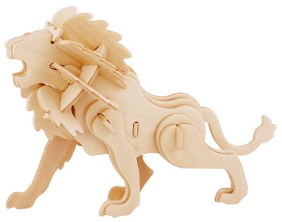 Holzbausatz Löwe, 19,5 x 13 cm