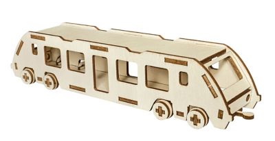 Holzbausatz Regionalzug, 19 x 4 cm