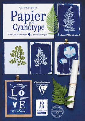 Papier aquarelle pour cyanotype, A4, 10 feuilles, 300 g/m²