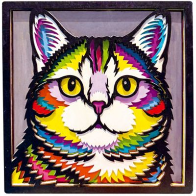 Wood-Art 'Kat', 25 x 25 cm