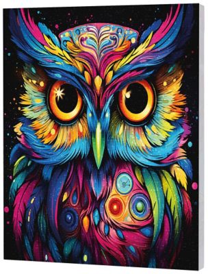 Diamond Painting 'Eule', 30 x 40 cm