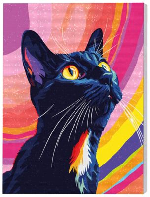Diamond painting 'Kat', 30 x 40 cm