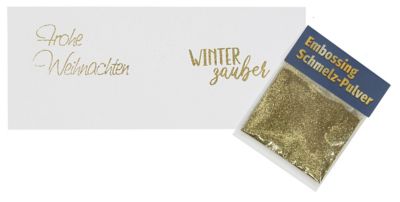 Embossing Pulver gold-glitzer, 10 g
