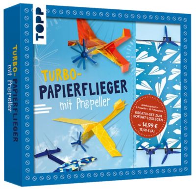 Kreativset 'Turbo-Papierflieger mit Propeller'