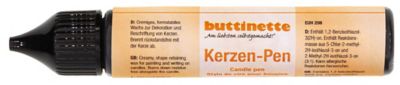 buttinette Kaarsen-Pen, zwart, 30 ml