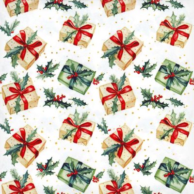Papierservietten 'Weihnachtsgeschenke', 33 x 33 cm, 20 Stück